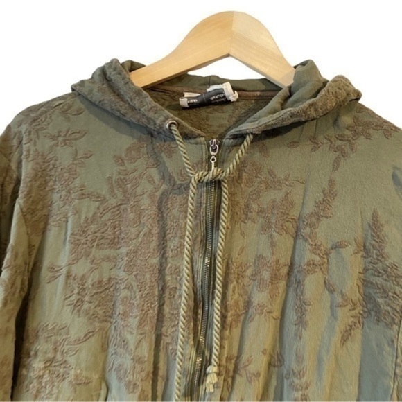 Anthropologie Saturday Sunday Embroidered Zip Up Hoodie - Picture 6 of 16